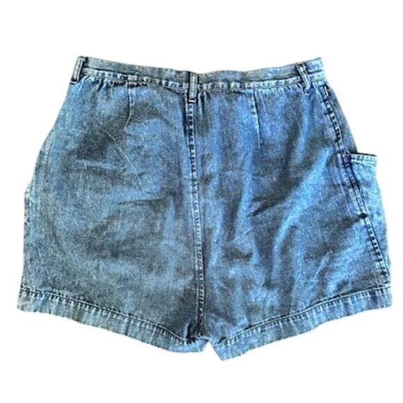 Fingercroxx Vintage Denim Shorts – Peace Patch Pac-Man Graphic – Waist 30 - Picture 4 of 6